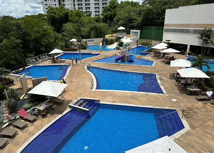 Rio Quente Park Veredas Vista Paras Piscinas Rio Quente No Fundo Esta Liberado